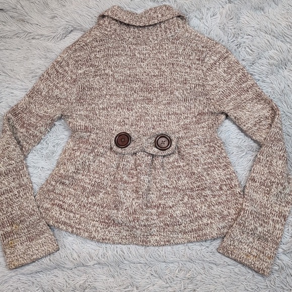 Kenji Sweater Womens L Biege Cardigan Wool Blend Soft Cozy Comfort Preppy - Picture 2 of 13